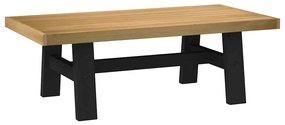 Tavolino Noaın Gambe A Forma Di A 120x60x40cm İn Legno Massello /