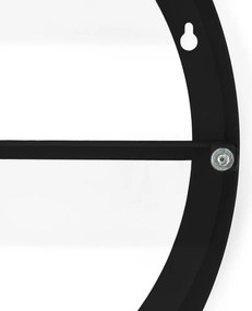 Mobile per bagno nero in metallo da appendere/con specchio 55x55 cm Sonnet – Spinder Design