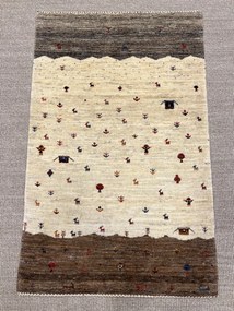 Loribaft Tappeto persiano 80x120 Beige (Iran) Annodato A Mano