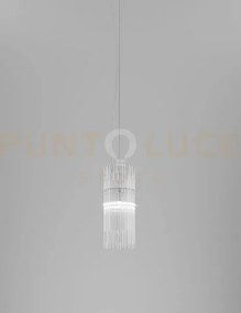 Diadema sospensione bm cristallo cromo lucido l22cc led 2700k 12w 1...