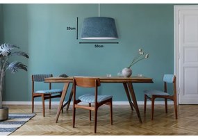 Duolla - Lampadario a sospensione con filo BOUCLE 1xE27/15W/230V diametro 50 cm turchese