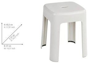 Sgabello bianco Alaska - Wenko