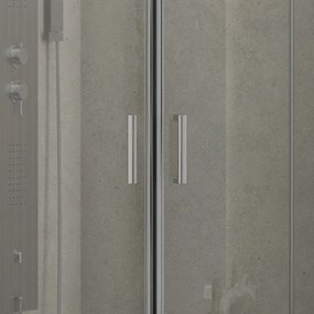 Kamalu - box doccia 90x90cm semicircolare altezza 180cm vetro trasparente k400
