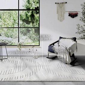 Tappeto color crema 80x120 cm Bartoux Cream White - Elle Decoration