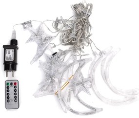 Aigostar - Catena luminosa natalizia LED RGBY per esterni 120 LED/6 W/230 V/8 funzioni/3x0,6 m IP44 + telecomando