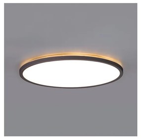 Lampada LED bagno NIVERA LED/12W/230V IP54 Ø 22,5 cm nera con telecomando