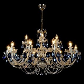 18-light chandelier - silver Ocean- Wranovsky