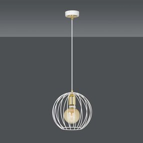 Sospensione Contemporanea Omoikane Acciaio Bianco 1 Luce E27 Ip20
