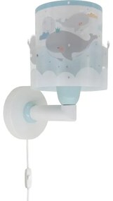 Dalber 61179T - Applique per bambini WHALE DREAMS 1xE27/15W/230V blu