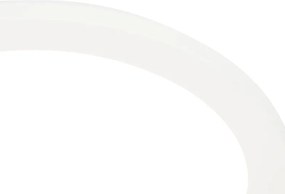 Plafoniera bianca 22,5 cm incl. LED dimmerabile a 3 livelli IP44 - Steve