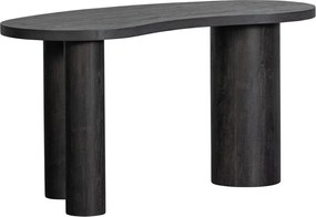 Tavolo consolle marrone scuro con effetto pino 70x150 cm Maan – WOOOD