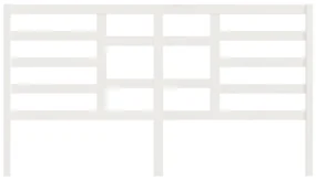 Testiera per letto bianca 186x4x104cm in legno massello di pino