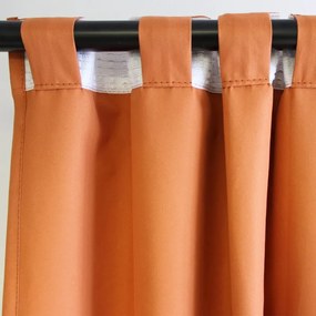 Tenda Rrevolution arancio, fettuccia e passanti nascosti 135x280 cm