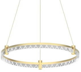 Lampadario LED a sospensione con filo ELEGANCE LED/36W/230V diametro 60 cm oro