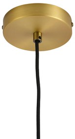 Lampada a sospensione di design bronzo con vetro trasparente - Domo