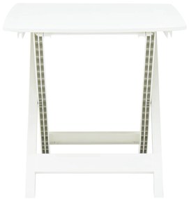 Tavolo da Giardino Bianco 79x72x70 cm Plastica