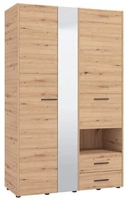 ESSENZA - armadio 2 ante 2 cassetti con specchio