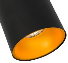 Faretto Smart nero con oro incl. Sorgente luminosa WiFi GU10 - Deep