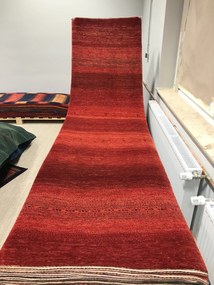 Loribaft Tappeto persiano 310x90 Rosso (Iran) Annodato A Mano