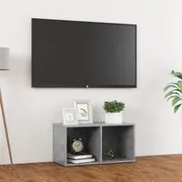 Mobile Porta TV Grigio Cemento 72x35x36,5 cm Legno Multistrato 805529