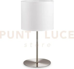 Base per lume in metallo set up grande 1 luce attacco e27 nickel