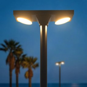Lampione ad Energia Solare 4800 Lumen Doppia Fonte Luminosa