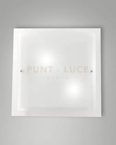 Naxar plafoniera bianca l.40x40 cm. 3238-65-102