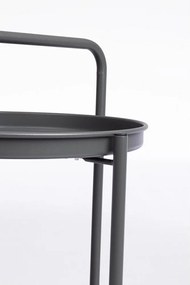 Tavolino da servizio in acciaio ø 44,5 cm Austin – Bizzotto