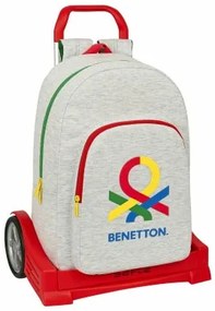 Trolley per la Scuola Safta Benneton Grigio 30 x 14 x 46 cm