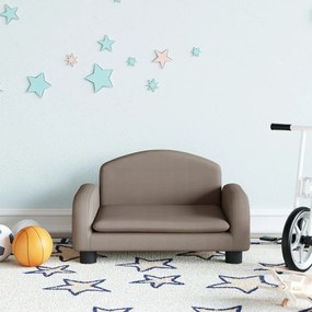 Divano Per Bambini Tortora 50x40x30 Cm İn Tessuto /