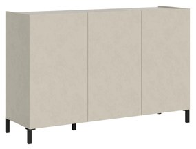 Madia e Credenza Solaria cashmere con ante e cassetti, 130x40x84 cm / Senza / Madia 3 ante