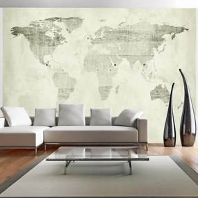 Fotomurale adesivo  Green continents  Larghezza x Altezza Home decor 98x70