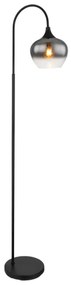 Globo 15548S - Lampada con piedistallo MAXY 1xE27/40W/230V nero/fumé