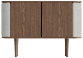 Cassettiera bassa grigio-marrone in rovere 109x75 cm Treasures - UMAGE