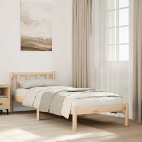 Letto Extra Lungo Senza Materasso 90x210 Cm İn Legno Di Pino /