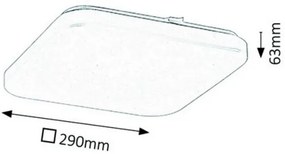 Rabalux 3340 - Plafoniera LED ROB 1xLED/20W/230V