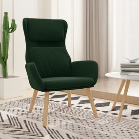 Poltrona Relax Verde Scuro İn Velluto /