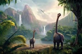 Carta da parati – Terra dei dinosauri