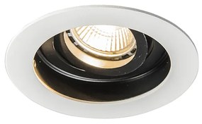 Faretto da incasso smart bianco con acciaio con Wifi GU10 - Rondoo