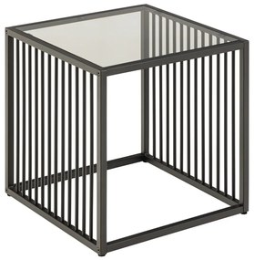 Tavolo contenitore con piano in vetro 40x40 cm Strington - Actona