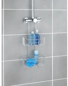 WENKO 24758100 - Mensola doccia MILO 25x55 cm argento/trasparente