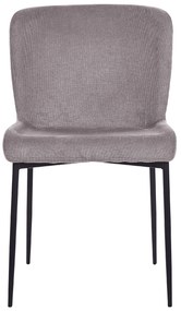 Set di 2 sedie tessuto grigio scuro ADA Beliani