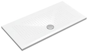 Piatto doccia in ceramica PUNTO bianco L 140 x L 70 x H 3.5 cm lucido