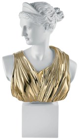 Bongelli preziosi statua moderna scultura Artemis Collezione olimpo h cm 33 BIANCO ORO