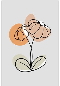 Quadro su tela – Fiore minimalista No1
