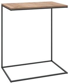 Tavolino da salotto nero 55x35x66 cm in legno multistrato