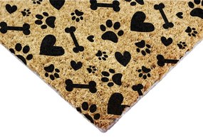 Zerbino in fibre di cocco 40x60 cm Paws and Bones – Artsy Doormats