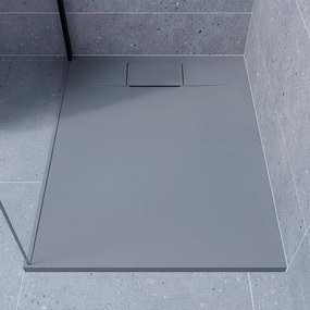 Piatto doccia NEO V2 SENSEA in composito minerale di resina gelificata Grigio L 70 x L 90 x H 2.7 cm