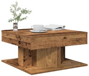 Tavolino Da Salotto Legno Antico 55x55x30 Cm Legno Multistrato /