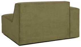 Modulo divano in velluto a coste verde (angolo sinistro) Sting - Scandic